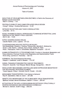 خرید و دانلود نسخه کامل کتاب Annual Review of Pharmacology and Toxicology: 2003