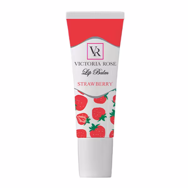 بالم لب توت فرنگی ویکتوریا رز 15 میلی لیتر | Victoria Rose Strawberry Lip Balm 15 ml