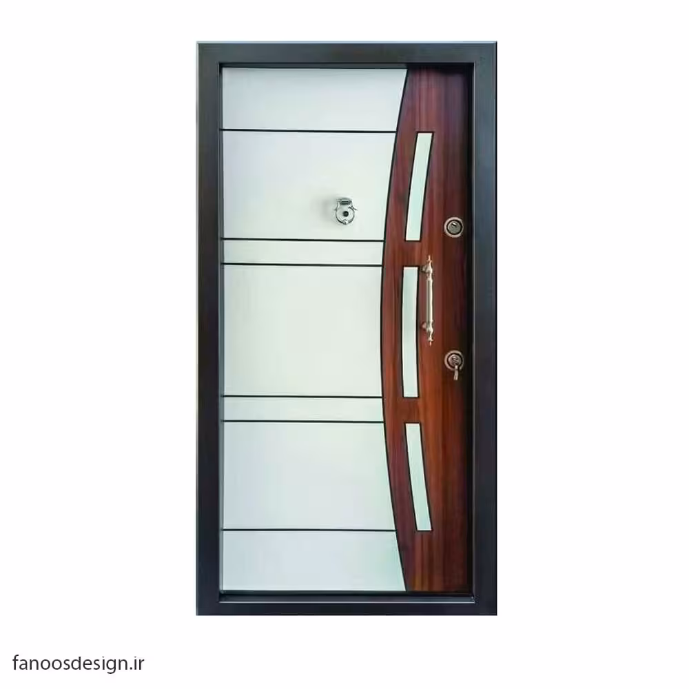 درب ضد سرقت سفید لامینوکس ایرانی کد 1253
