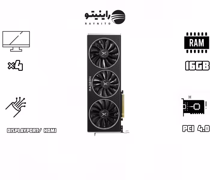 کارت گرافیک استوک ایکس اف ایکس مدل XFX RX6800 Qick 319 16Gb