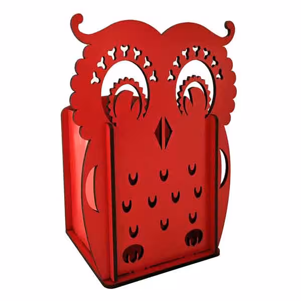 جامدادی رومیزی طرح جغد (جنس چوبی)