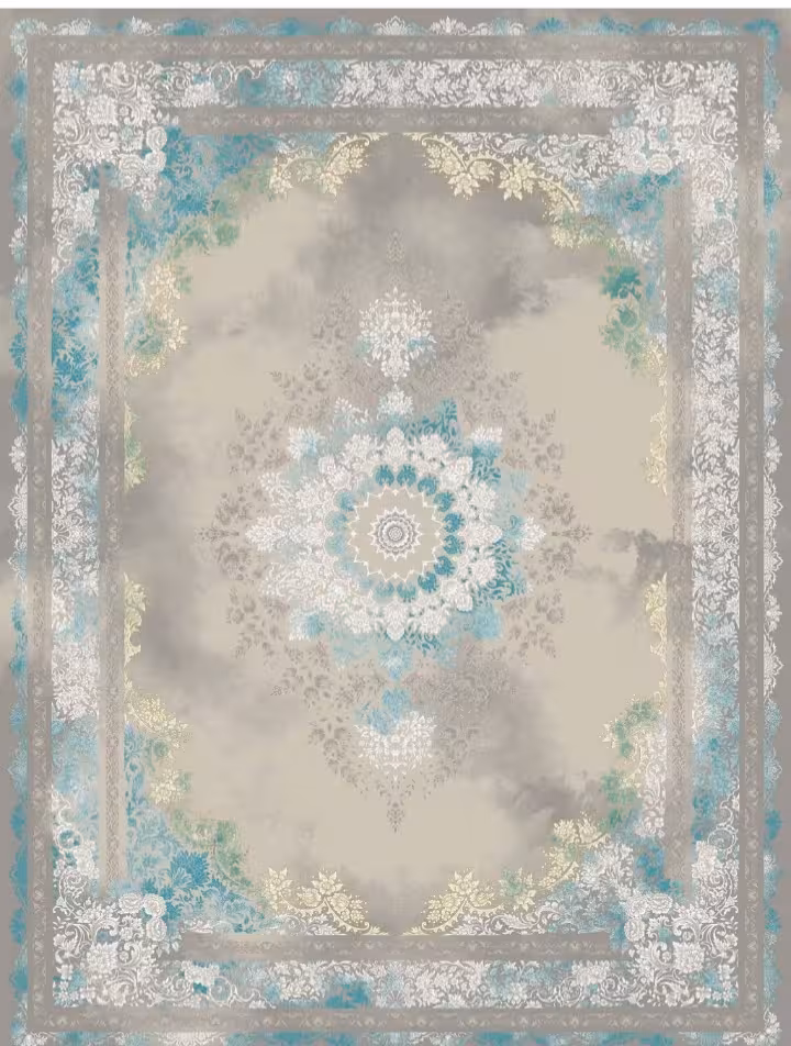 فرش ماشینی کاشان700شانه تراکم 2550صددرصد اکرولیک mg