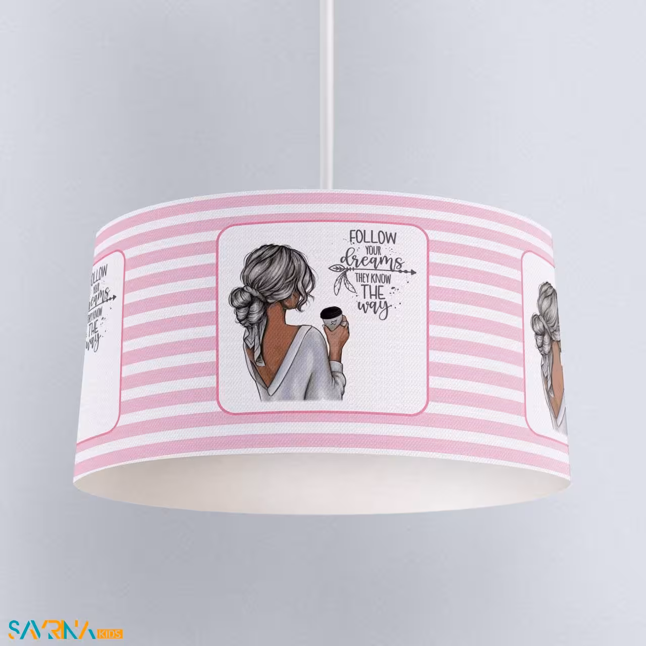 لوستر بچگانه طرح دختر جذاب کد A2764