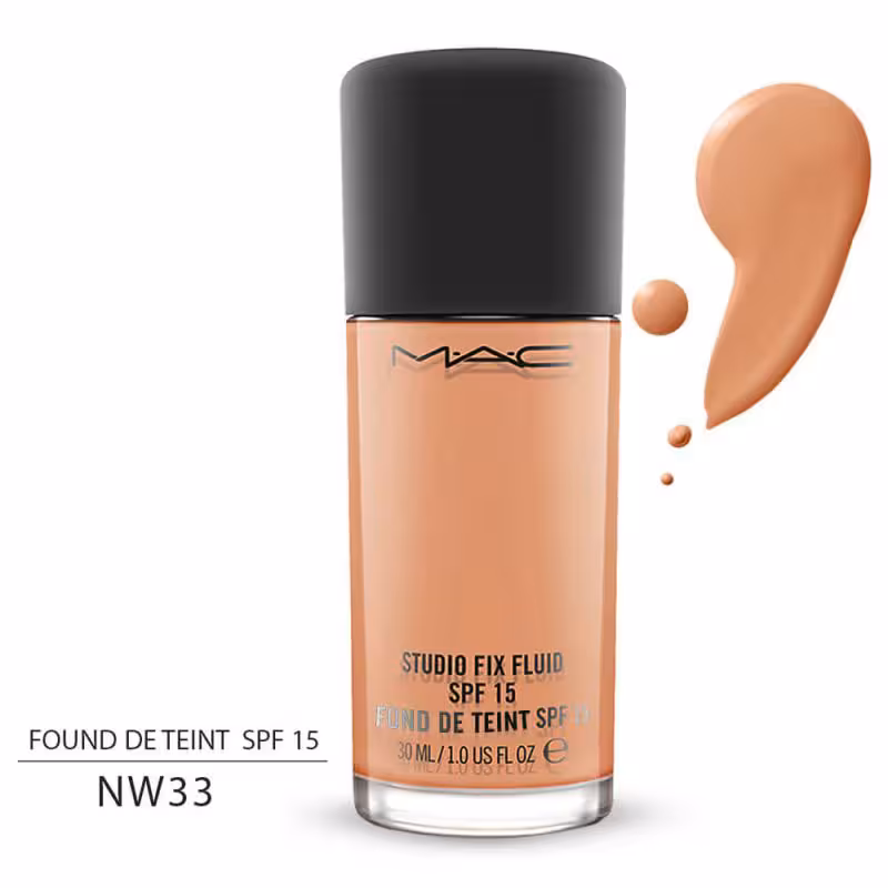 کرم پودر استودیو فیکس مک شماره MAC STUDIO FIX FLUID SPF15 NW33