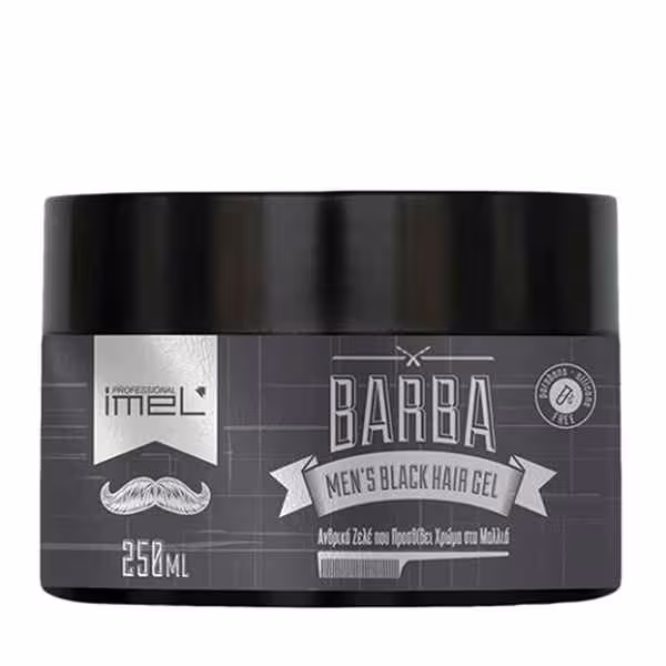 ژل حالت دهنده مو باربا ایمل Black Hair Gel حجم 250 میل