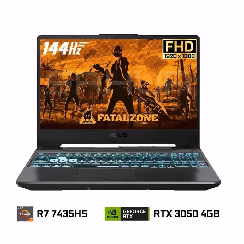 لپ تاپ 15.6 اینچی گیمینگ ایسوس مدل TUF A15 FA506NCR Ryzen 7 (7435HS) 16GB 2TB SSD RTX3050 4GB