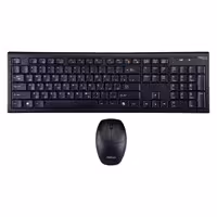 کیبورد و ماوس بی سیم هترون مدل HKCW130، سوییچ ممبران، Full-Size | کالا مکس