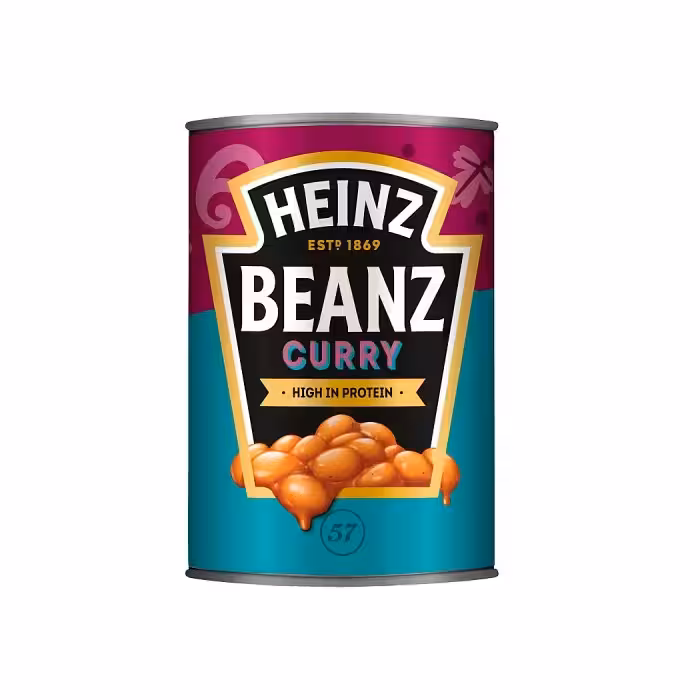 کنسرو لوبیا هاینز با طعم ادویه جات HEINZ وزن 415 گرم