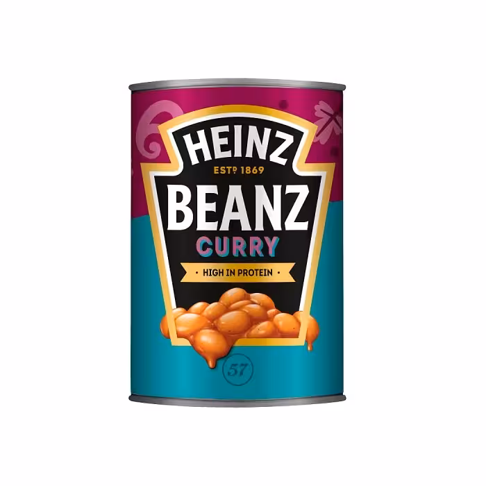 کنسرو لوبیا هاینز با طعم ادویه جات HEINZ وزن 415 گرم