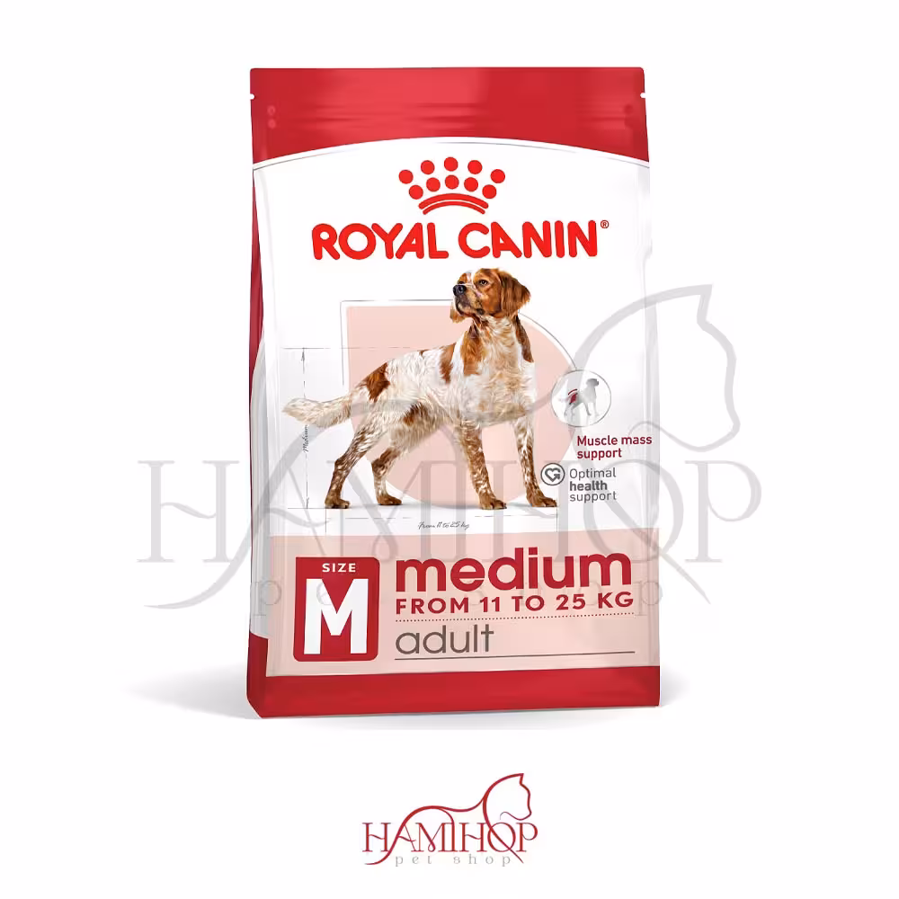 غذای خشک رویال کنین مدل سگ بالغ نژاد متوسط وزن 10کیلوگرم Royal Canin Medium Adult