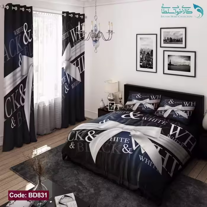 روتختی طرح پاپیون دو نفره کد BD831