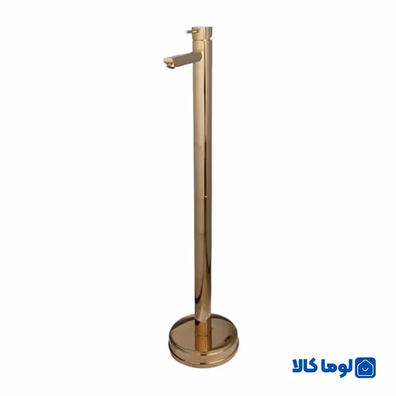 شیر روشویی ایستاده (پایه بلند) راسان مدل رامونا طلایی