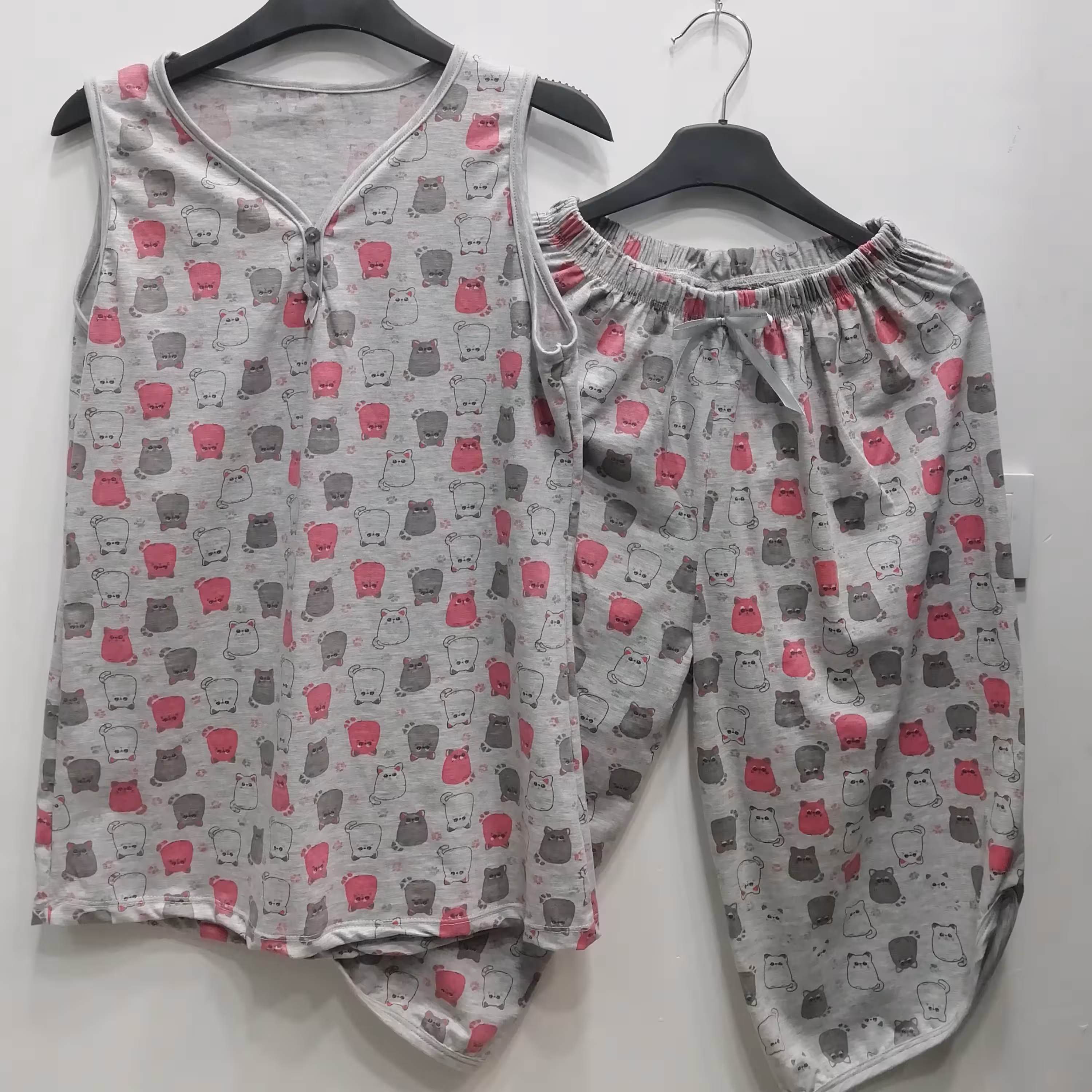 تاپ و شلوارک ملانژ درجه یک فری سایز