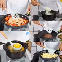 سرویس کفگیر ملاقه 12 پارچه سیلیکونی