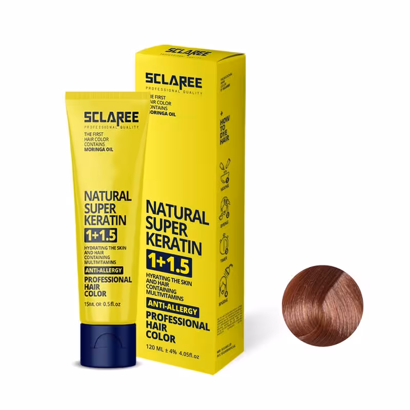 رنگ مو اسکلاره شماره 7.47 حجم 120 میلی لیتر رنگ تافی