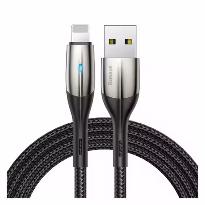 کابل 1 متری USB به Lightning بیسوس مدل Baseus Horizontal Cable CALSP-B