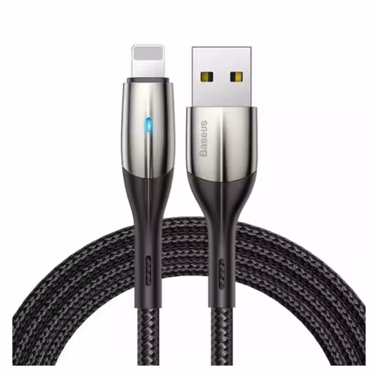 کابل 1 متری USB به Lightning بیسوس مدل Baseus Horizontal Cable CALSP-B