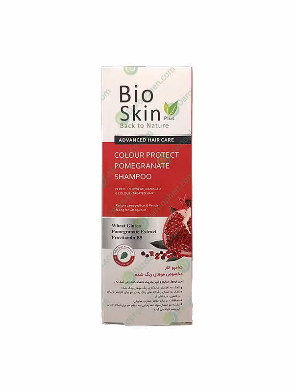 شامپو موی رنگ شده بایو اسکین حاوی عصاره انار – Bio Skin Colour Protect Pomegranate Shampoo