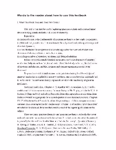 خرید و دانلود نسخه کامل کتاب Quantum Mechanics In chemistry