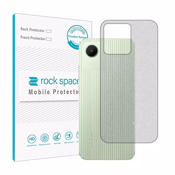 گلس محافظ پشت گوشی ریلمی C30 مدل نانو هیدروژل مات برند راک اسپیس کد S