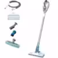 تی بخارشو 1600 واتی بلک اند دکر مدل (Black Decker 2-In-1 Steam-Mop(Fsmh1300Fx-Qs آکوئا/سفید