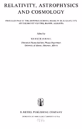 خرید و دانلود نسخه کامل کتاب Relativity, astrophysics and cosmology