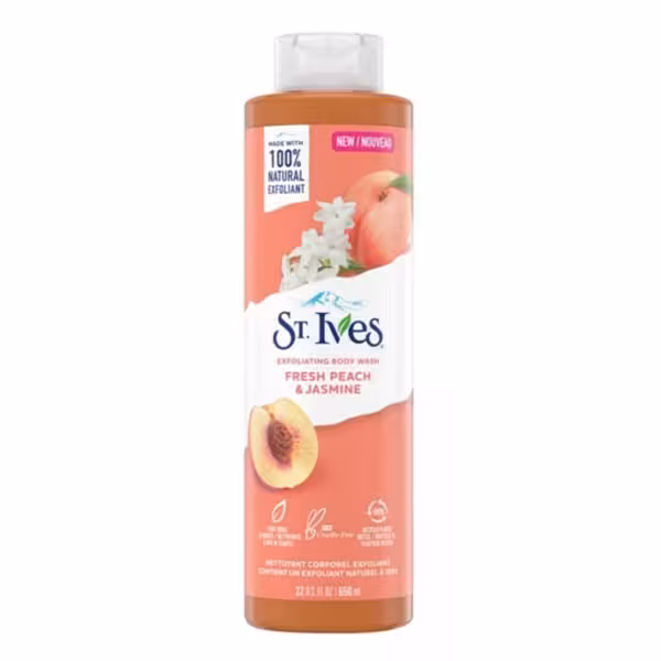 ST Ives Fresh Peach and Jasmine شوینده بدن 650ml