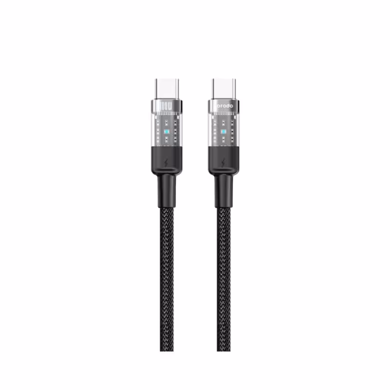 کابل شارژ تایپ سی به تایپ سی پرودو مدل PD-100CCD-BK