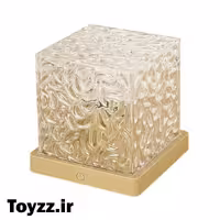 چراغ خواب مکعبی اتمسفری شارژی لمسی با کنترل و لامپ RGB