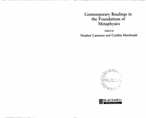 خرید و دانلود نسخه کامل کتاب Contemporary readings in the foundations of metaphysics