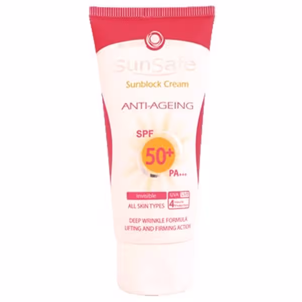 کرم ضد آفتاب و ضد چروک سان سیف SPF50 حجم 50 میلی لیتر
