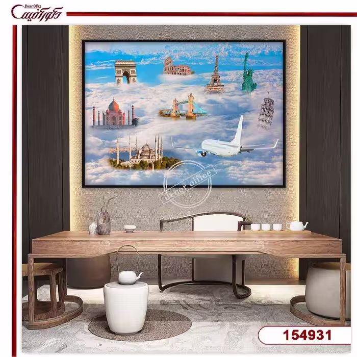 تابلو آژانس مسافرتی مکان های دیدنی R154931