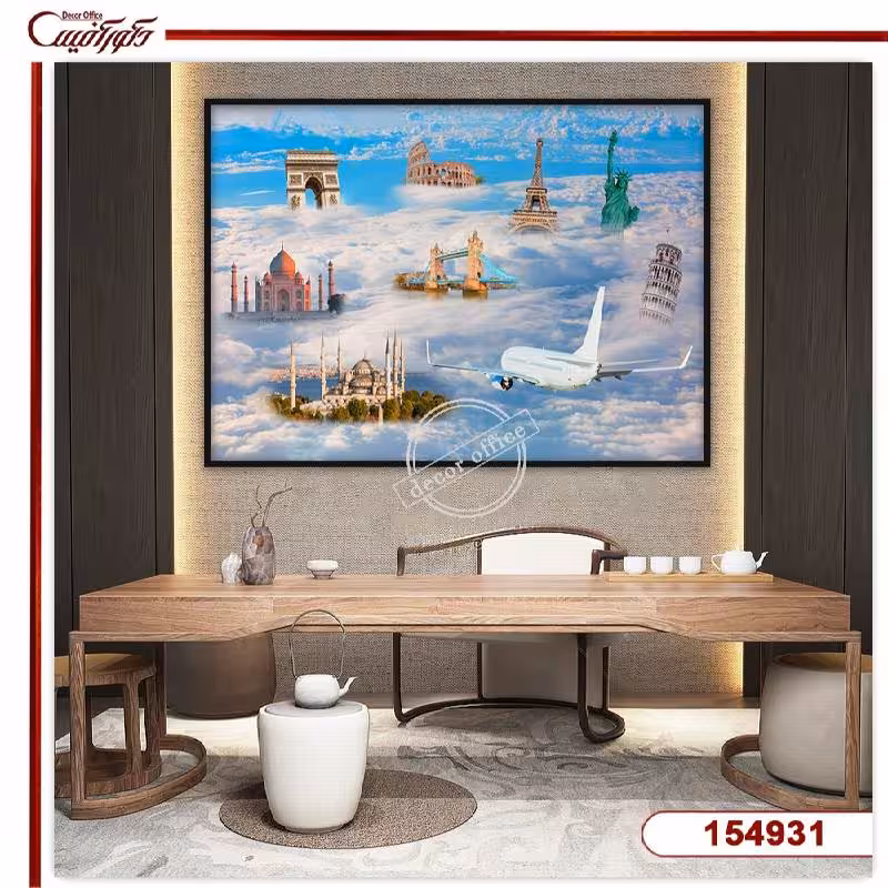 تابلو آژانس مسافرتی مکان های دیدنی R154931