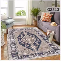 فرشینه مخمل ترک هازان 4متری طرح گبه سنتی طراحی زیبا (ارسال رایگان)