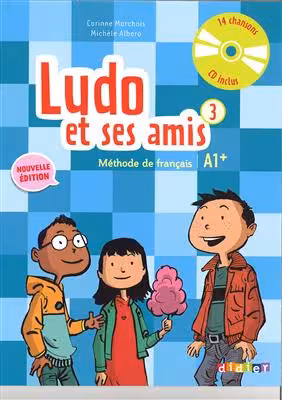 دانلود کتاب Ludo et ses amis 3 niv.A1  (ed. 2015)   MP3