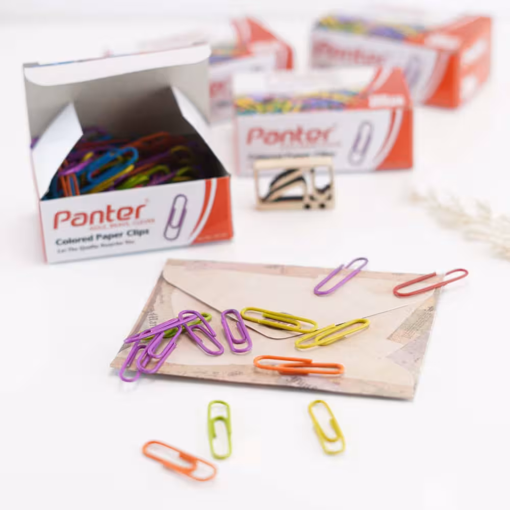 گیره ی کاغذ رنگی پنتر PANTER Colored paper clips PC 101
