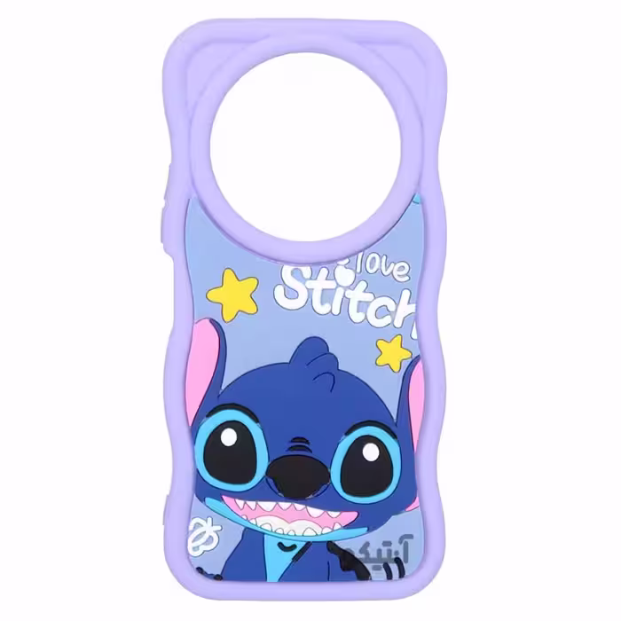 قاب کنگره ای عروسکی طرح Stitch مناسب برای Xiaomi Redmi A3 / Poco C61-کد1223