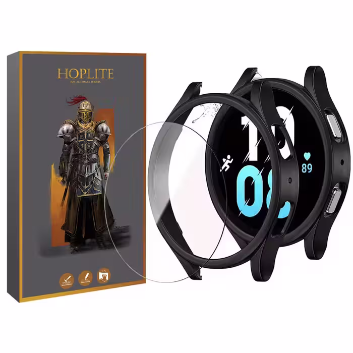 کاور هاپلایت مدل PC-Bumper-HL مناسب برای ساعت هوشمند سامسونگ Galaxy Watch 5 44mm به همراه محافظ صفحه نمایش