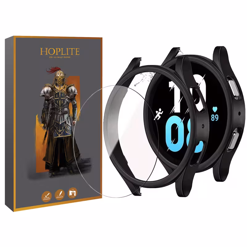 کاور هاپلایت مدل PC-Bumper-HL مناسب برای ساعت هوشمند سامسونگ Galaxy Watch 5 44mm به همراه محافظ صفحه نمایش