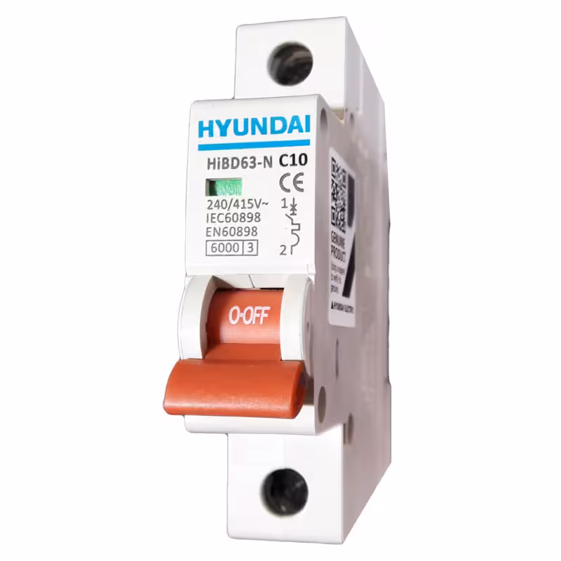 فیوز مینیاتوری تک فاز 10 آمپر هیوندای کد C10