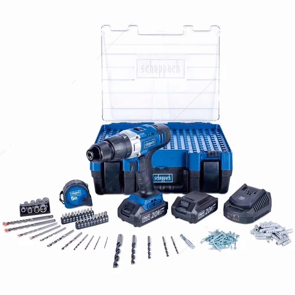 ست 206 عددی دریل شارژی 20 ولت شپخ مدل DTB-20ProS