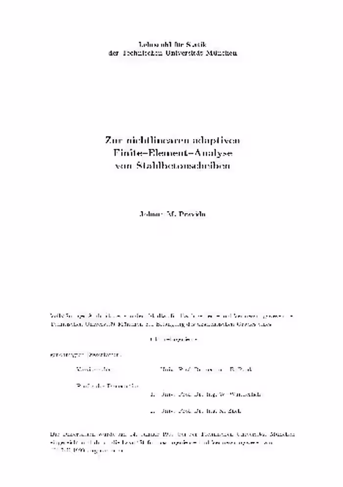 خرید و دانلود نسخه کامل کتاب Zur nichtlinearen adaptiven Finite-Element-Analyse von Stahlbetonscheiben