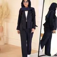 کت کراپ و شلوار بهارک دیپلمات