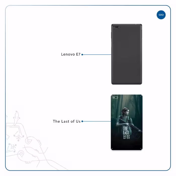 برچسب پوششی ماهوت مدل The Last of Us مناسب برای تبلت لنوو E7