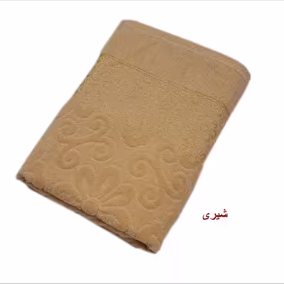 حوله استخری موردوم طرح گل ابریشم سایز 70x135 سانتی متر
