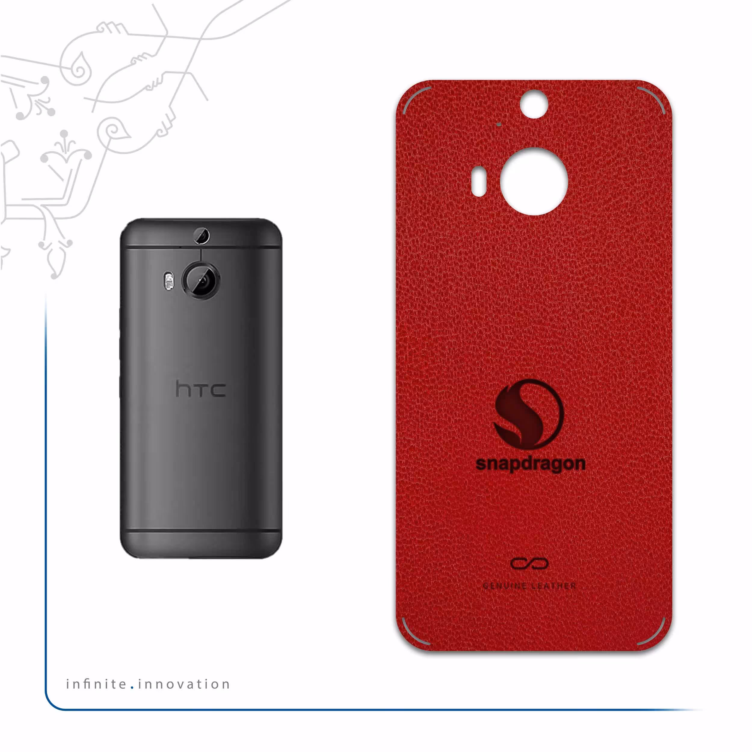 برچسب پوششی ماهوت مدل RL-SNPDRGN مناسب برای گوشی موبایل اچ تی سی One M9 Plus