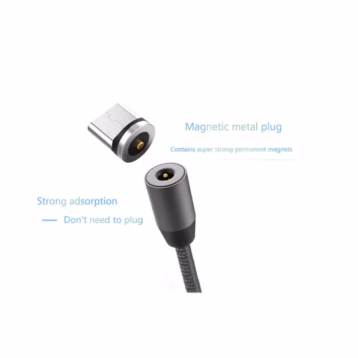 کابل تبدیل مغناطیسی USB به MicroUSB دنمن مدل D18V طول 1 متر