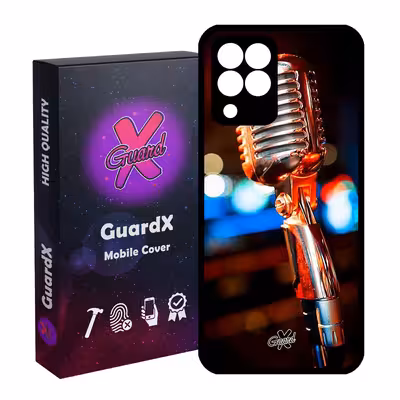 کاور گارد ایکس طرح میکروفون مدل Glass10259 مناسب برای گوشی موبایل سامسونگ Galaxy M33/M33 5G
