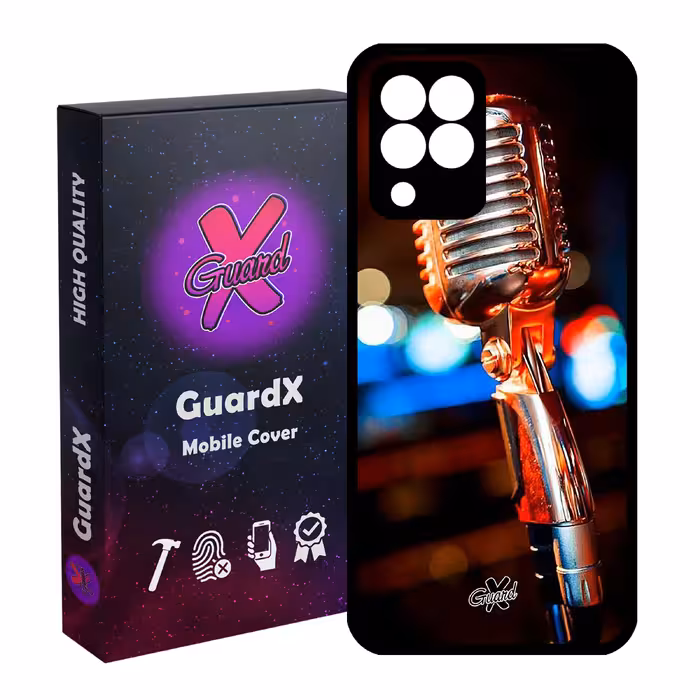 کاور گارد ایکس طرح میکروفون مدل Glass10259 مناسب برای گوشی موبایل سامسونگ Galaxy M33/M33 5G