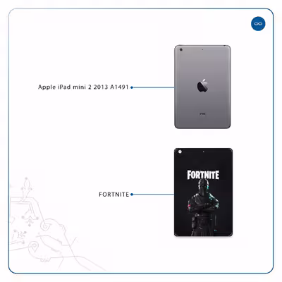 برچسب پوششی ماهوت مدل Fortnite-Game مناسب برای تبلت اپل iPad mini 2 2013 A1491